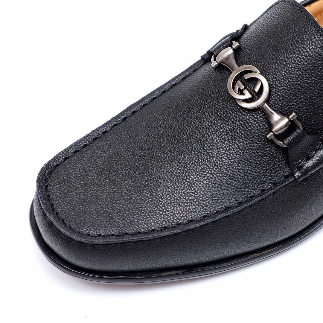 Men's shoes 💰500 💐Gucci GUCCI official website men's business formal leather shoes updated 💥Hong Kong counters synchronized new styles 💥completely one-to-one replica shipments 👍Except for zero difference in counter quality, they are all made of imported first-layer pebbled calfskin uppers with original hardware buckles ➕water-dyed cow 🐂 leather lining, original combination outsole, matching code 38-44 (45🉑️customized)